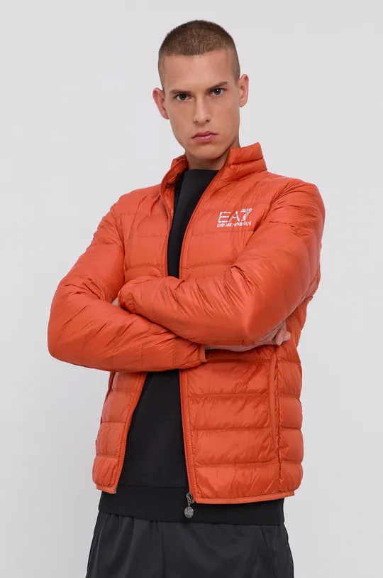 EA7 Emporio Armani - Пухова куртка помаранчевий