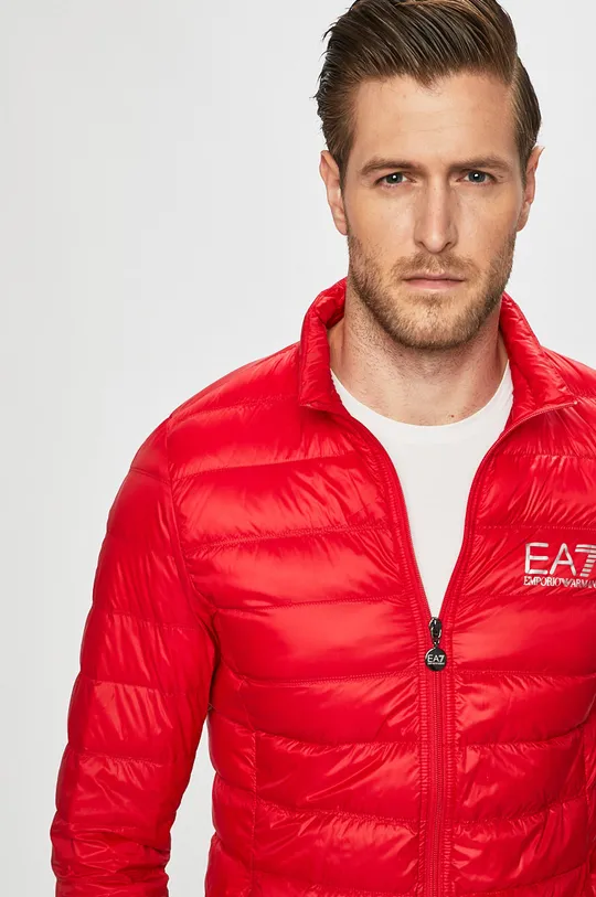 crvena Pernata jakna EA7 Emporio Armani