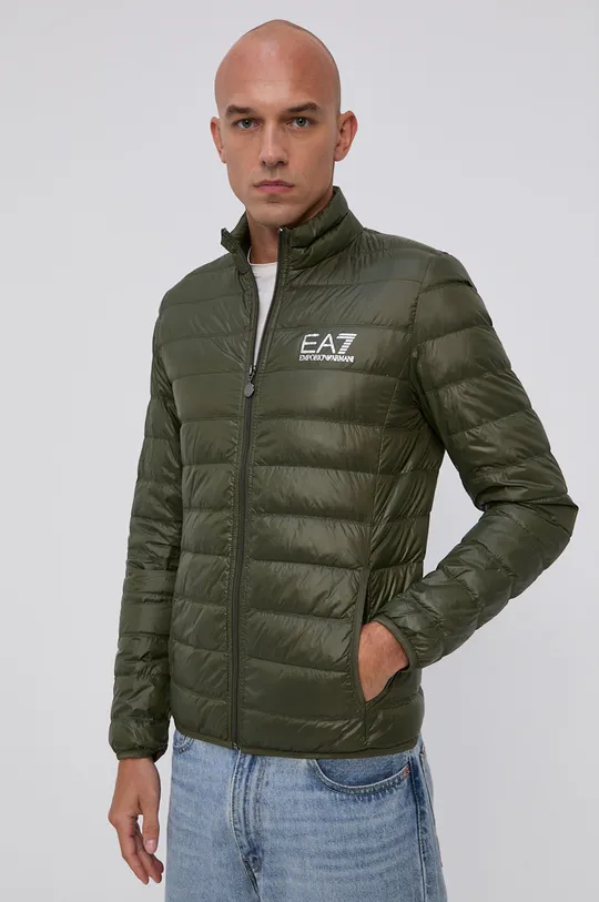зелёный Пуховая куртка EA7 Emporio Armani Мужской