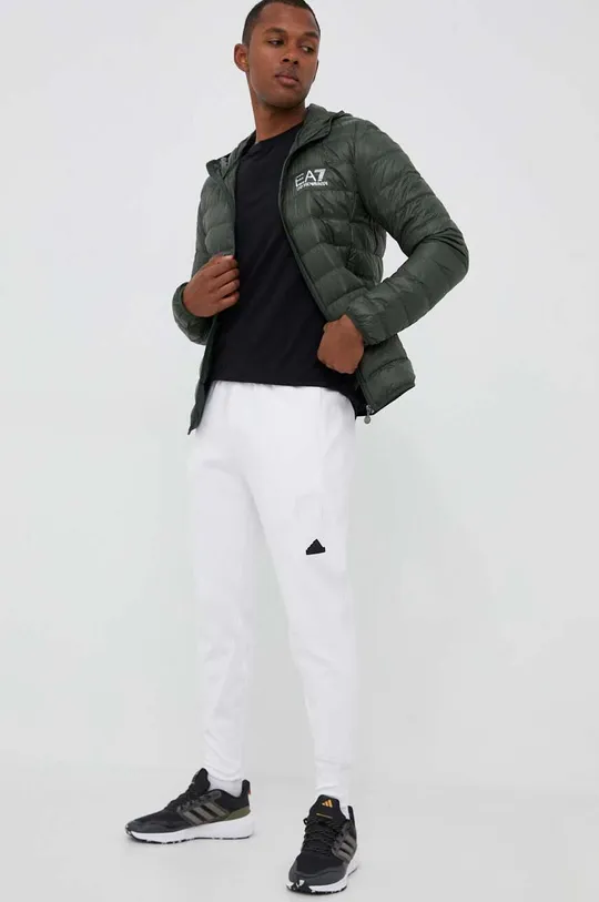 Пухова куртка EA7 Emporio Armani зелений