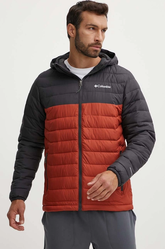 pomarańczowy Columbia kurtka sportowa Powder Lite Hooded Jkt Męski