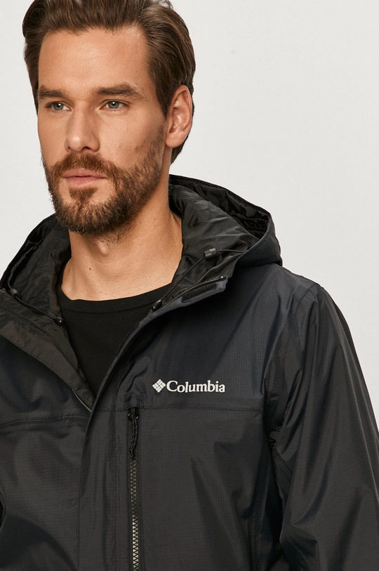 black Columbia outdoor jacket Pouring Adventure II