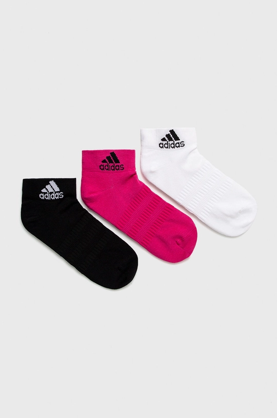 biały adidas Performance - Skarpetki (3-pack) DZ9437 Damski