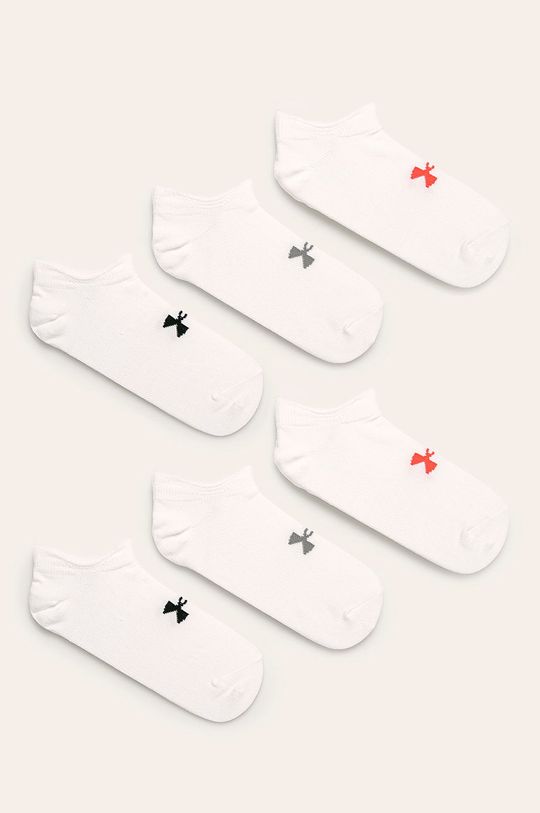 biela Under Armour - Ponožky (6-pak) Dámsky