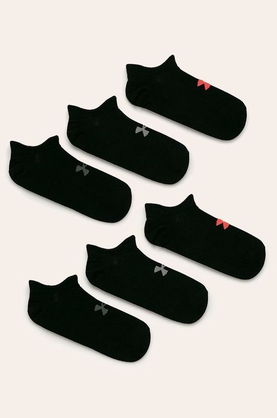 černá Under Armour - Ponožky (6-pack) 1332981 Dámský