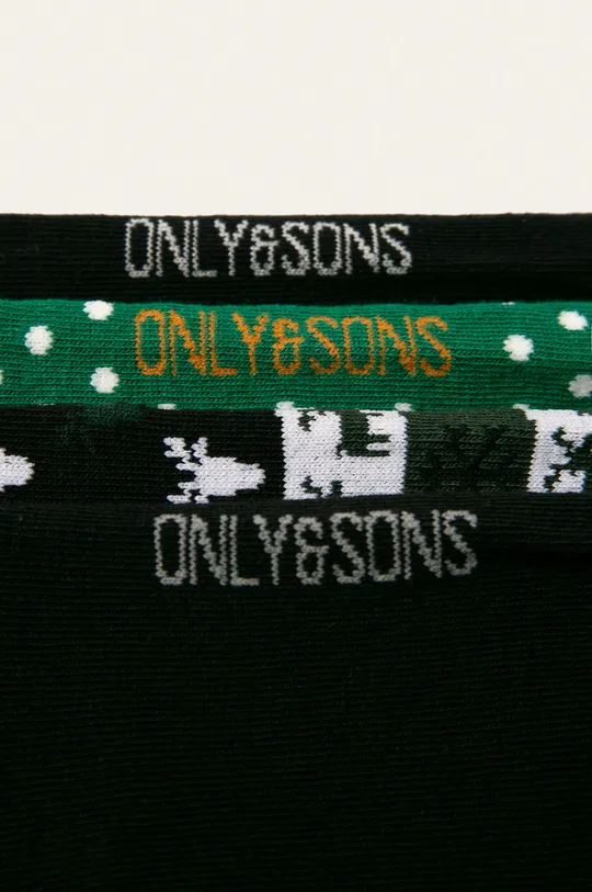 Only & Sons - Ponožky (4 pak) zelená