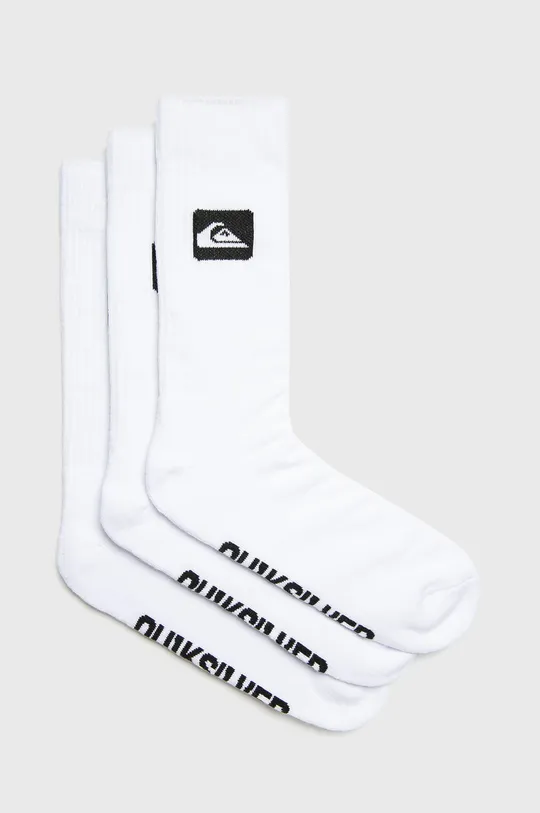 biela Quiksilver - Ponožky (3-pak) Pánsky