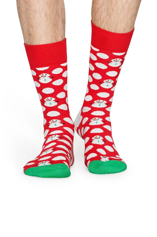 Happy Socks - Skarpety czerwony