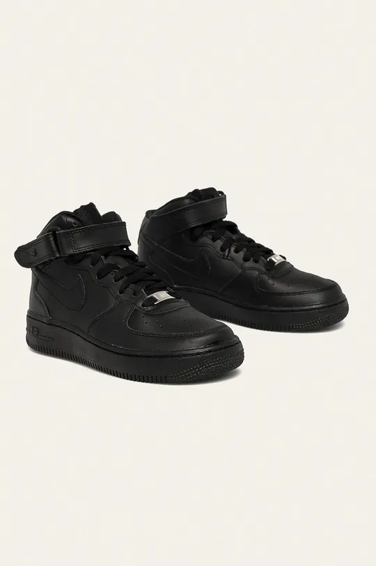 Nike Kids - Дитячі черевики Air Force 1 Mid чорний