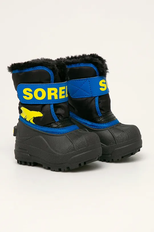 Sorel - Παιδικές μπότες χιονιού Snow Commander μαύρο