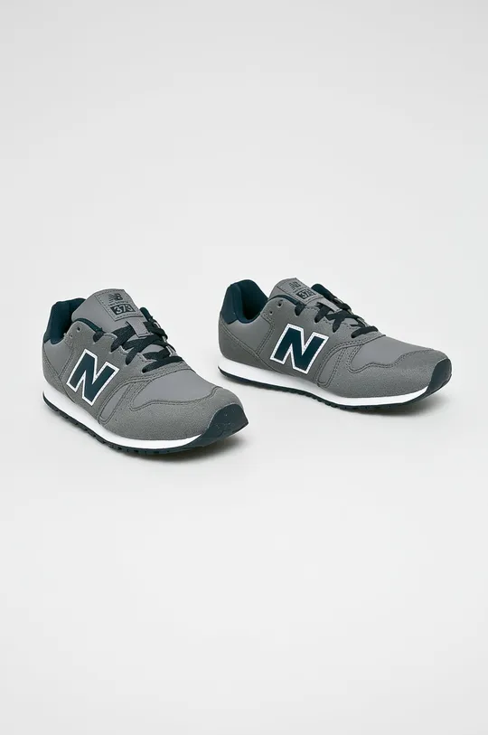 New Balance - Detské topánky YC373FB sivá