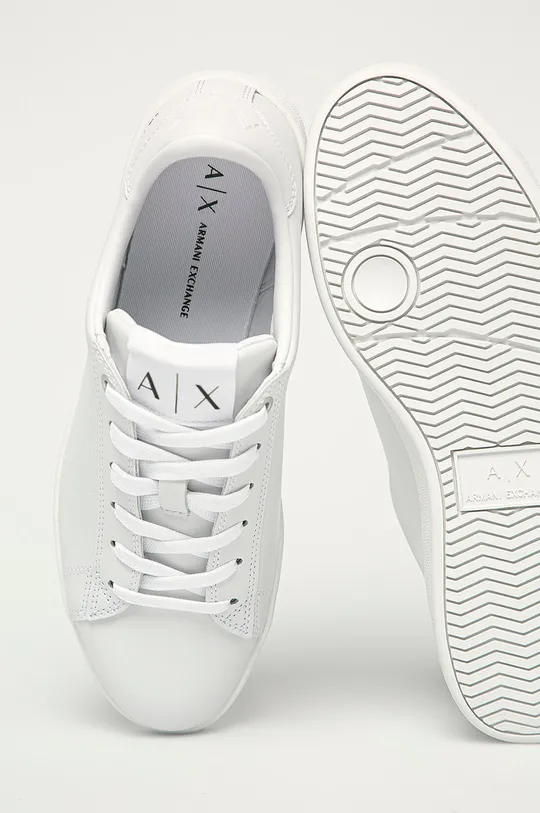 белый Armani Exchange - Кожаные ботинки