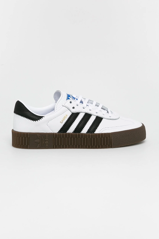 alb adidas Originals sneakers Sambarose AQ1134 De femei