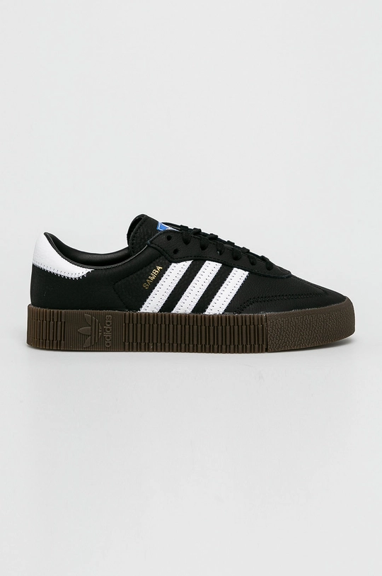 czarny adidas Originals - Buty Sambarose B28156 Damski