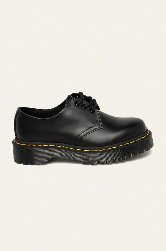 black Dr. Martens leather shoes 1461 Bex Smooth Men’s