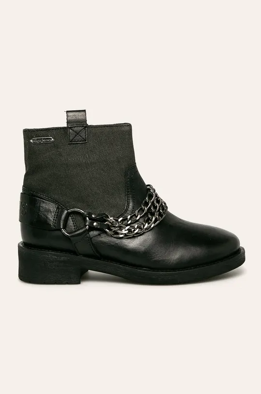 čierna Pepe Jeans - Členkové topánky Maddox Chain Dámsky