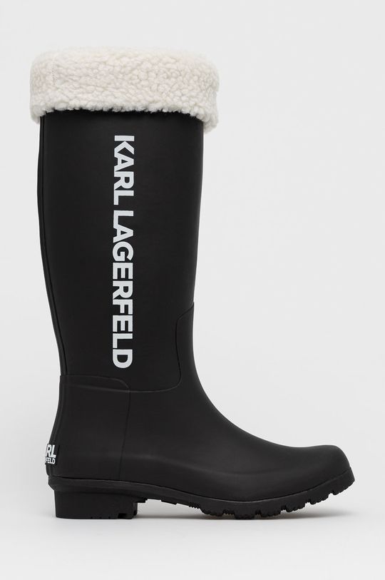 czarny Karl Lagerfeld - Kalosze KL47080.V00 Damski