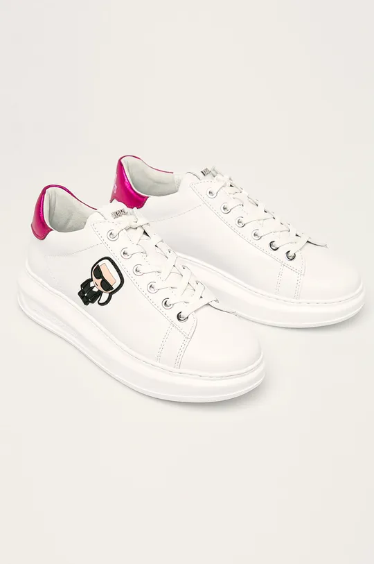 Karl Lagerfeld - Kožne cipele bijela
