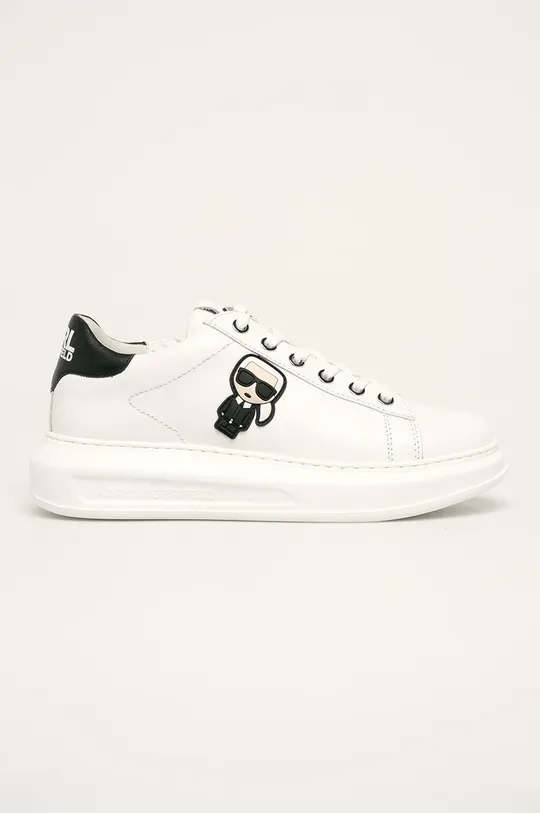 bela Karl Lagerfeld usnjeni čevlji Ženski