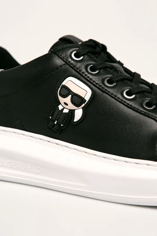 črna Karl Lagerfeld usnjeni čevlji