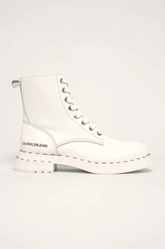 biela Calvin Klein Jeans - Členkové topánky Dámsky