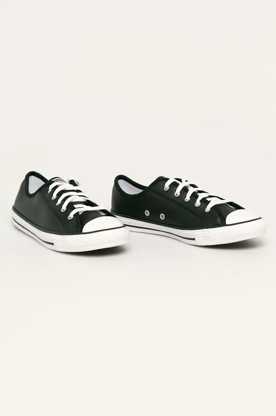 Converse leather plimsolls C564985 black