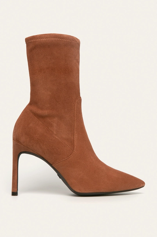 Stuart Weitzman - Botine Wren 95 peste 8 cm maro WREN.95