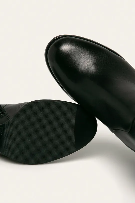 čierna s. Oliver - Kožené členkové topánky
