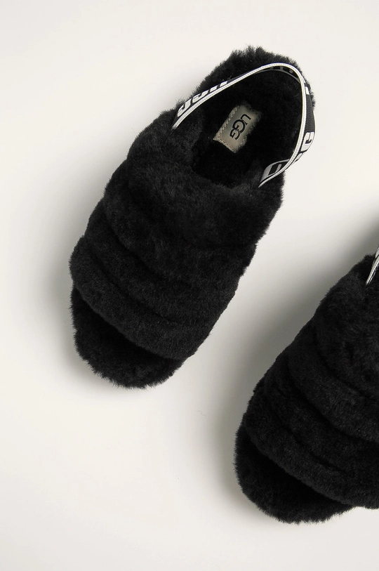 UGG sandale W Fluff Yeah Slide  Gamba: Lana Interiorul: Lana Talpa: Material sintetic