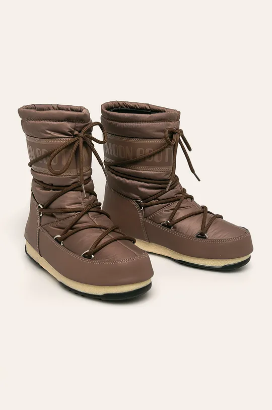 Moon Boot - Зимові чоботи Mid Nylon WP коричневий
