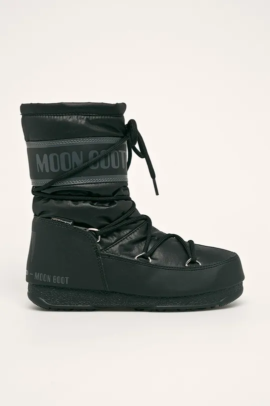 črna Moon Boot snežke Mid Nylon WP Ženski