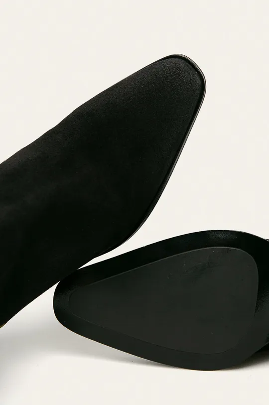 čierna Tommy Hilfiger - Kožené členkové topánky