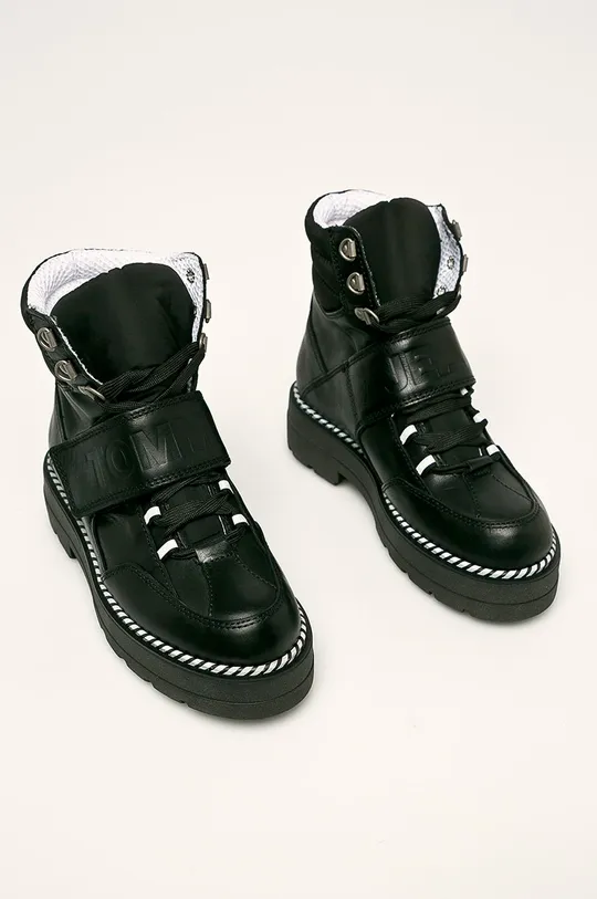 Tommy Jeans - Členkové topánky čierna