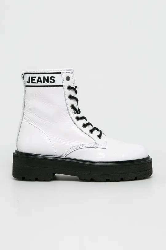biały Tommy Jeans - Botki EN0EN00700 Damski