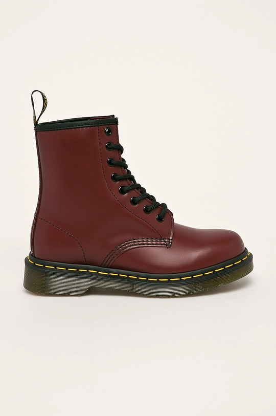 burgundia Dr. Martens bőr bakancs 1460 Női