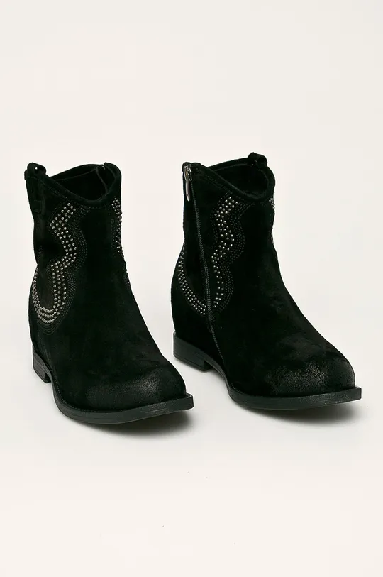 Badura - Кожаные ботинки чёрный