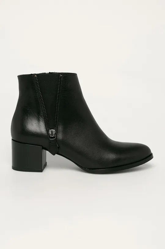 čierna Badura - Kožené členkové topánky Dámsky