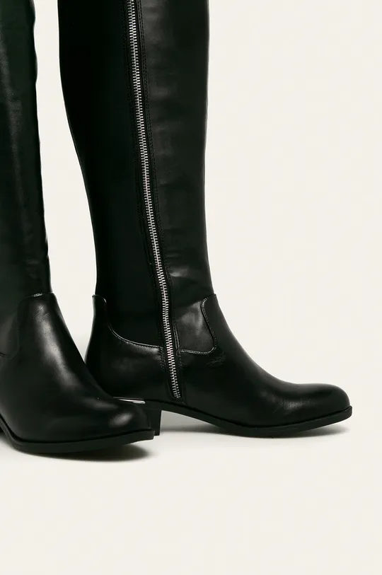 Calvin Klein - Шкіряні чоботи чорний