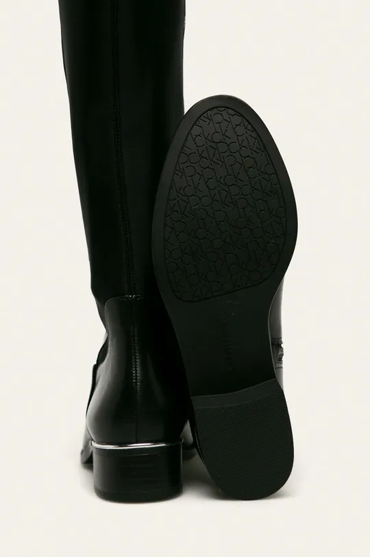 Calvin Klein - Шкіряні чоботи  Халяви: Синтетичний матеріал, Натуральна шкіра Внутрішня частина: Синтетичний матеріал, Текстильний матеріал Підкладка: Синтетичний матеріал