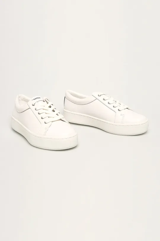 Calvin Klein - Шкіряні черевики білий