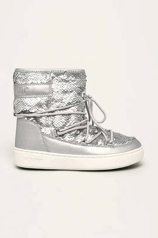 срібний Moon Boot - Дитячі чоботи Pulse Mid Для дівчаток