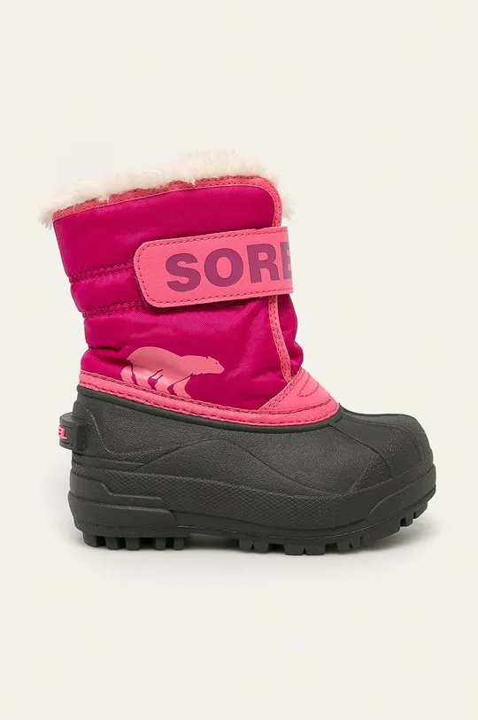 ružová Sorel - Zimné topánky Childrens Snow Commander Dievčenský