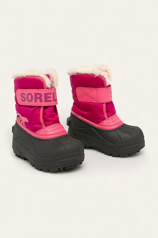 Sorel - Zimné topánky Childrens Snow Commander ružová