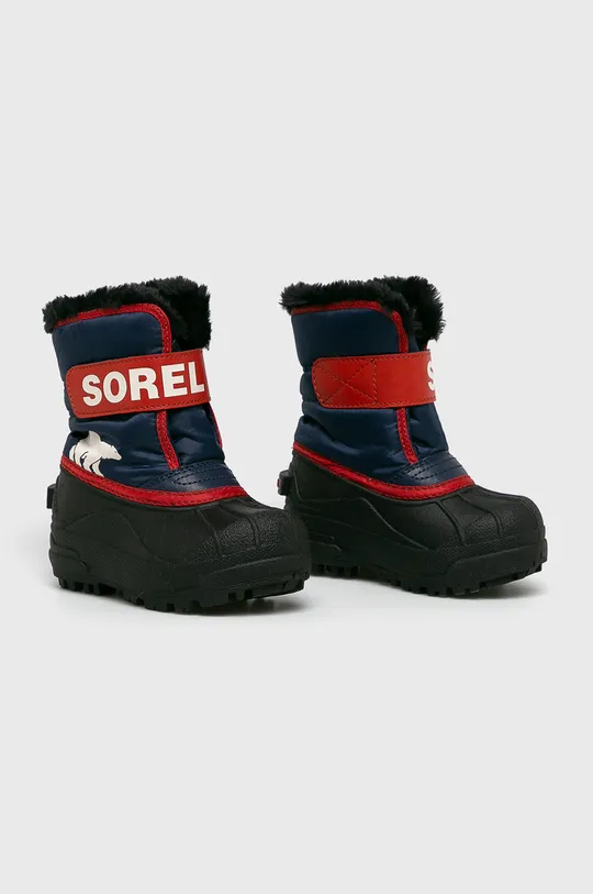 Sorel - Zimné topánky Childrens Snow Commander tmavomodrá
