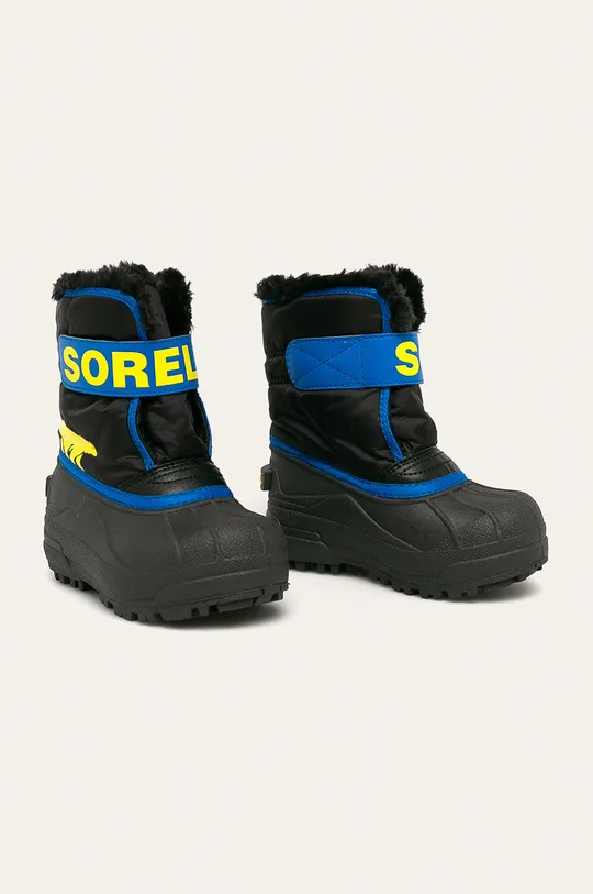 Sorel - Zimné topánky Childrens Snow Commander čierna