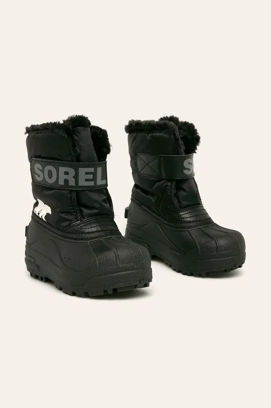 Sorel – Bocanci Childrens Snow Commander negru