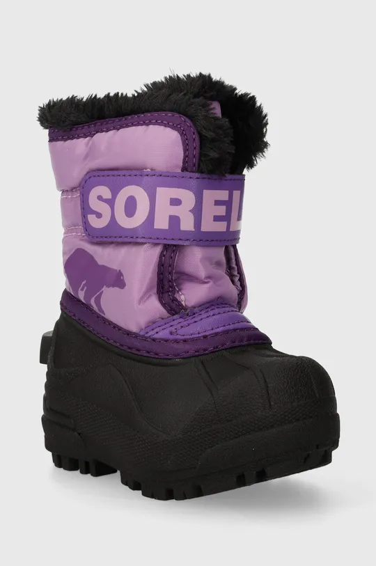 Дитячі чоботи Sorel SPORTY STREET фіолетовий