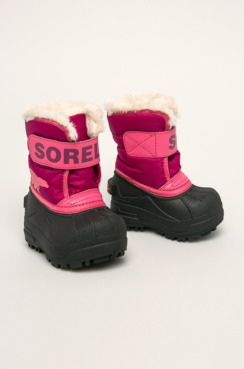 Sorel - Dětské sněhule Toddler Snow Commander ostrá růžová