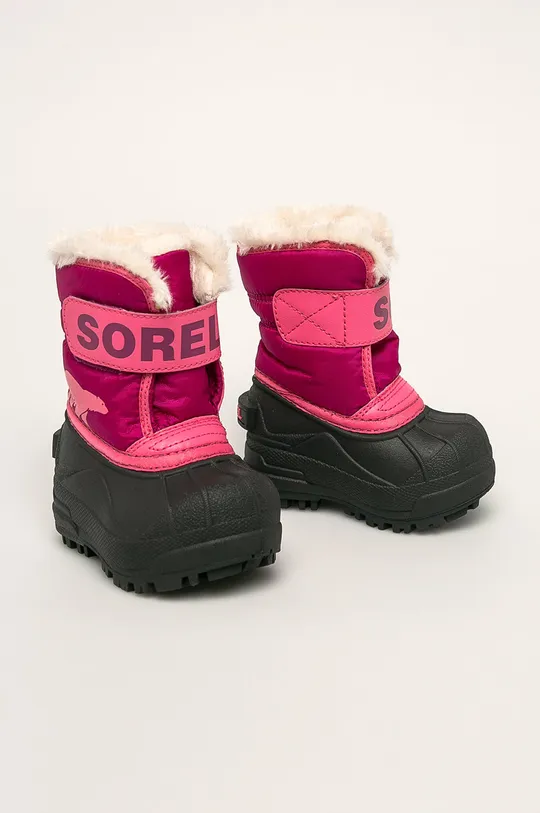 Sorel - Дитячі чоботи Toddler Snow Commander рожевий