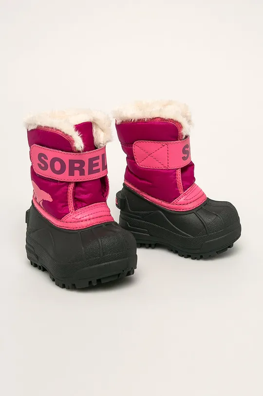 Sorel - Śniegowce dziecięce Toddler Snow Commander różowy